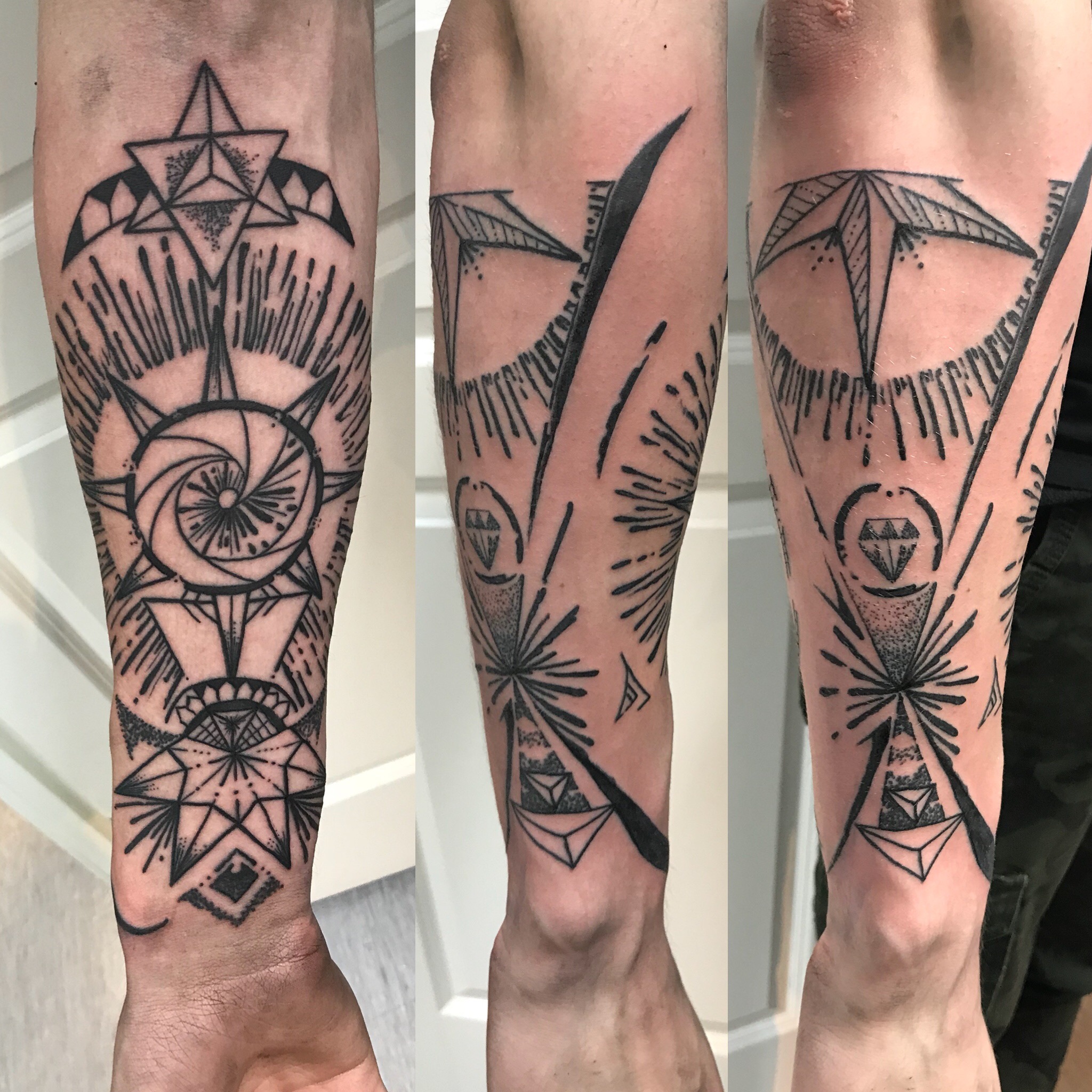 Warlock Sleeve Tattoo by tiamatrouge on DeviantArt